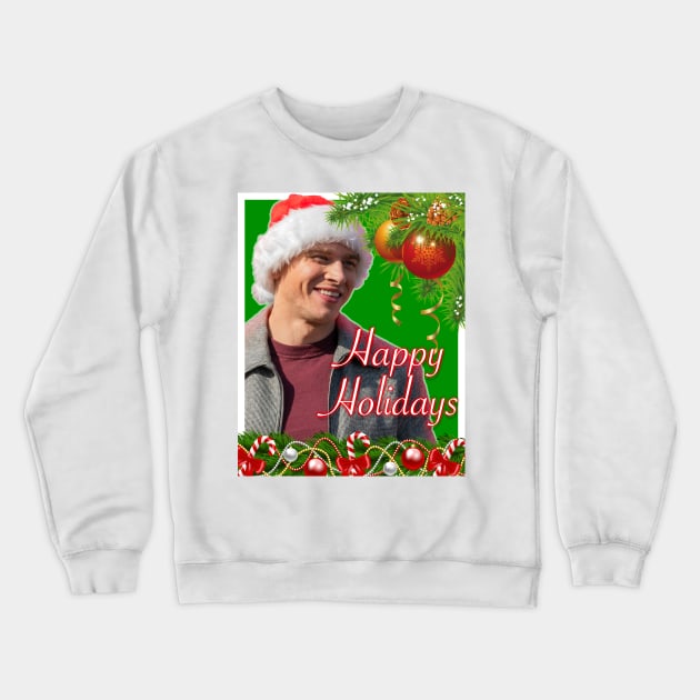 Evan "Buck" Buckley - Happy Holidays Crewneck Sweatshirt by vickytoriaq